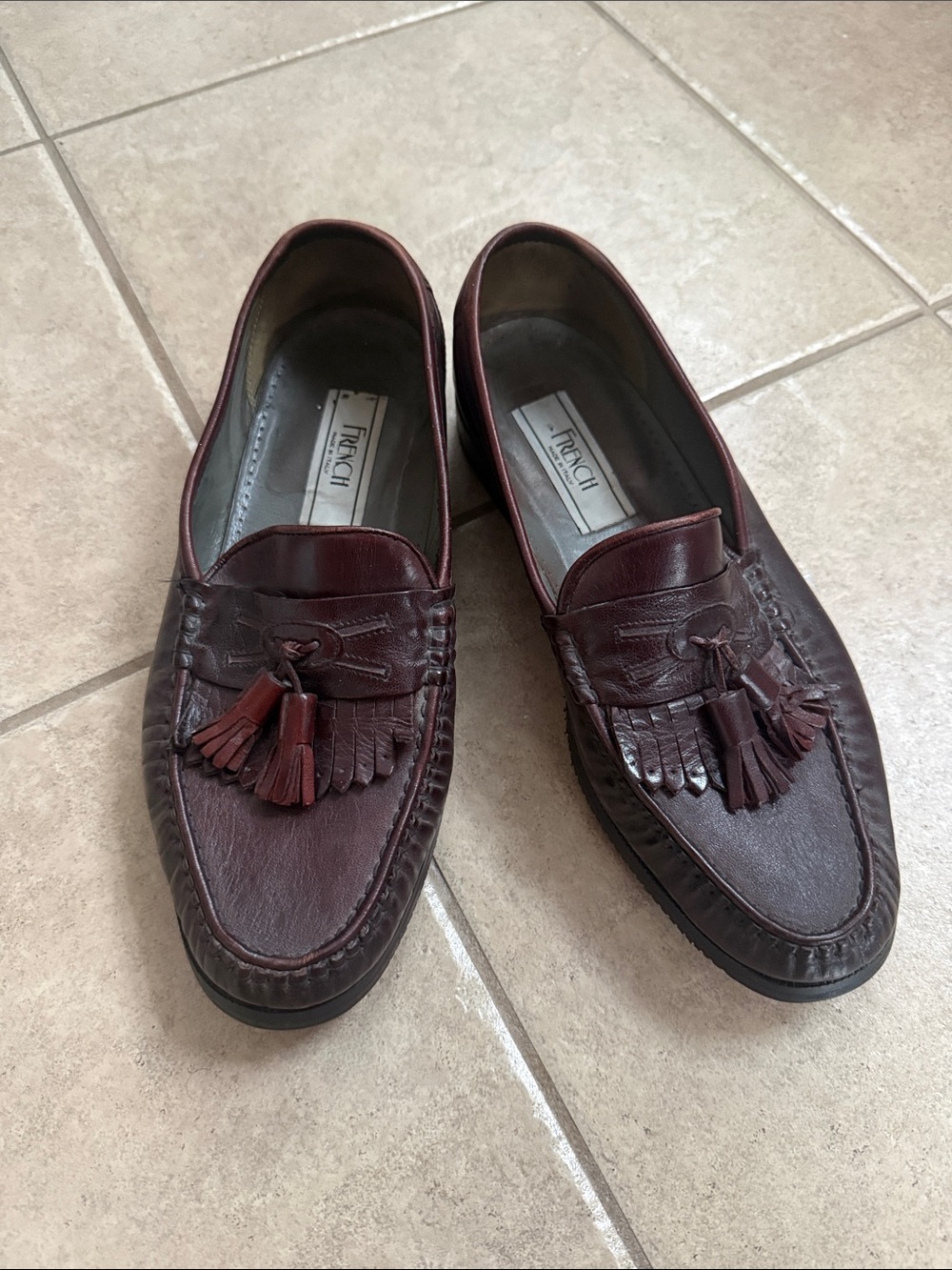 Burgundy Tassel Loafers - Classic Men's Dress Shoes